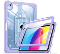 Cantis Case for iPad A16 11 Inch 2025/ iPad 10th Generation 2022 (10.9 inch) with Screen Protector & Pencil Holder, 11th Generation Case with Larger Stable Stand, Glitter+Purple