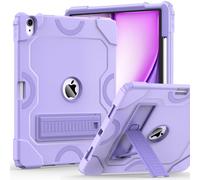 Cantis Case for iPad Air 13 Inch M2 (2024), iPad Air 13 Case with Pencil Holder, Heavy Duty Shockproof Rugged Protective Case Supports Pencil Pro and Pencil (USB-C), Purple+Purple