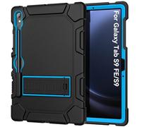 Cantis Case for Samsung Galaxy Tab S10 FE/ S9 FE 5G 10.9 Inch/Galaxy Tab S9 11 Inch 2023, Heavy Duty Shockproof Tablet Case Support S Pen, Black+Blue+Black