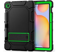 Cantis Samsung Galaxy Tab S6 Lite 10.4 Inch 2024/2022/2020 Case with S Pen Holder Heavy Duty Shockproof Heavy Duty Protective Case for Samsung S6 Lite Case 10.4 Inch Black+Green+
