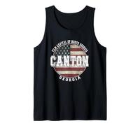 Canton Georgia, Vintage American Flag Tank Top