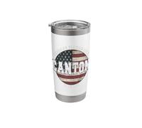 Canton Ohio, Vintage American Flag Stainless Steel Insulated Tumbler