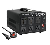 Cantonape 5000W Heavy Duty Voltage Transformer, Step Up/Step Down Voltage Transformer Converter, 5000W US to UK voltage converter 220V to 110V, Using US/JP Appliances in UK