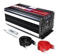 Cantonape Power Inverter 3000W/6000W Peak DC12V to AC 230V 240V Converter with Voltage Display, Remote Control, 2AC Outlets and USB Ports for Motorhomes,Truck, Car, Caravan, Camping, Van,Boat