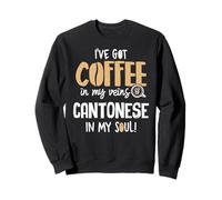 Cantonese Graphic for Coffee Lovers Gift - In My Veins & Sou Sweatshirt