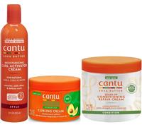 Cantu Avacado Curling Cream, Leave-In Cream & Curl Activator Cream (Set Of 3)