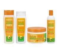 Cantu Avacado Hydrating Cream Shampoo, Conditioner, Curling Cream & Curl Activator Cream (Set Of 4)