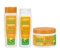 Cantu Avacado Hydrating Cream Shampoo, Conditioner & Curling Cream (Set Of 3)
