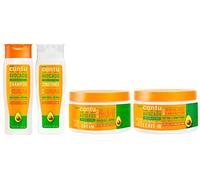 Cantu Avocado & Shea Butter Hydrating Shampoo, Conditioner, Curling Cream and Leave-in Cream Bundle
