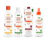 Cantu Care For Kids Gentle Care for Textured Hair - Shampoo + Conditioner + Detangler + Styling Custard (SET OF 4)