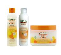 Cantu Care For kids Gentle Care For Textured Hair Shampoo + Conditioner + Leave In Conditioner Set Of 3