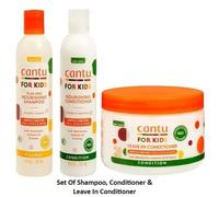 Cantu Care for Kids Nourishing Shampoo & Conditioner & Leave In Conditioner Set