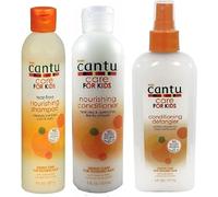 Cantu Care For Kids Shampoo, Conditioner, Detangler (Set Of 3)