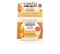 CANTU - Care for Kids Styling Gel - Unisex - 64 g - Controls frizz and flyaways - Soft hold for kids' curls - With shea butter, coconut oil, and honey - No sulfates or parabens - Flake-free finish
