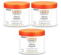 Cantu Cream Pomade For Men For Curls Waves & Braids 227g - Pack of 3