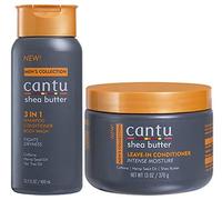 Cantu Men's 3-in-1 Shampoo Conditioner Bodywash 13.5oz with Leave in Conditioner 13oz