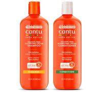 Cantu Shampoo & Conditioner with Shea Butter for Natural Hair 13.5 fl oz (Pack of 2)
