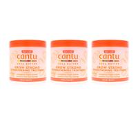 Cantu Shea Butter Grow Strong Strengthening Treatment Unisex 6 oz- 3Pc