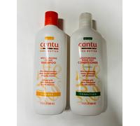 Cantu Shea Butter Moisturizing Cream Shampoo & Rinse out Conditioner 13.5oz Set