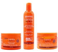 Cantu Shea Butter Moisturizing Curl Activator Cream 12oz with Define & Shine Custard12oz & Coconut Curling Cream 12oz BUNDLE