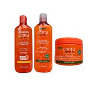 Cantu Shea Butter Shampoo & Conditioner 400ml & Leave-in Conditioning Cream 12oz