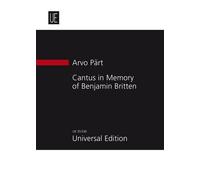 Cantus in Memory of Benjamin Britten for String Orchestra and Bell: UE35536: Study Score by Arvo Part (1981-01-01)