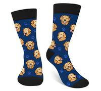 Cantustime Funny Socks for Men Women - 'HOT STUFF' Funky Cotton Crazy Crew Socks Valentines Fathers Novelty Gifts for Boyfriend Dad - Gifts Christmas Fun Gifts Stocking Fillers