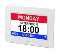 Canupdog 7inch Digital Calendar & Chore Chart, 2025-2026 Smart Planner with Touchscreen, Wall or Desk Mount