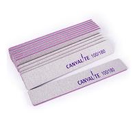 Canvalite 12pcs 100/180 Grit Coarse Nail Files for Acrylic Nails Professional Nail File Reusable Emery Board Nail Styling Tools for Home and Salon Use