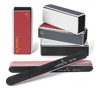 Canvalite Nail Buffer for Natural Nails, All in One 4 Way Nail Buffer Block that Shapes, Files, Smoothes, and Shines, 100/180 Grit Nail File and Buffer for Natural Nails, 9pcs