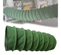 Canvas Air Duct Hose, Flexible Canvas Ventilation Duct Flame Retardant Waterproof High Temperature 6-20 Inches(L 10m(32ft),265mm(10.4"))
