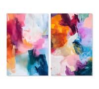 Canvas Alchemy Duo Canvas Print Colorful Wall Decor by Art Remedy, Gallery Wrapped, 20 x 30