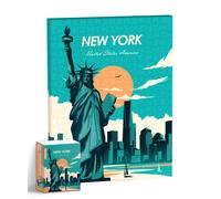 Canvas Art Jigsaw Puzzle 366 Pieces - Statue of Liberty HN1403