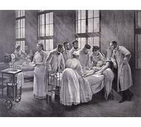 Canvas Artwork Oil Paintings Pictures Classic painting the Croup Cured by Pierre Andre Brouillet for Hallway Decor 60x90cm
