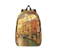 Canvas Backpack Lightweight Laptop BagTravel Hiking Bag for Adult Unisex