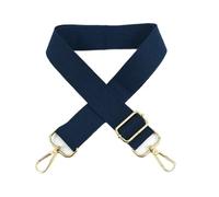 Canvas Bag Shoulder Strap 38mm Canvas Webbing Adjustable Bag Strap 80-140cm Handbag Shoulder Straps With Buckle Crossbody Bags Replace Accessories(DarkBlue,GunBlack Buckle)