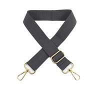 Canvas Bag Shoulder Strap 38mm Canvas Webbing Adjustable Bag Strap 80-140cm Handbag Shoulder Straps With Buckle Crossbody Bags Replace Accessories(Grey,Silver Buckle)