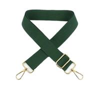 Canvas Bag Shoulder Strap 38mm Canvas Webbing Adjustable Bag Strap 80-140cm Handbag Shoulder Straps With Buckle Crossbody Bags Replace Accessories(Green,LightGold Buckle)