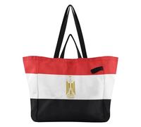 Canvas Bags Tote Big Sturdy Kitchen Grocery Bags Pool Bag for Men Wedding Party Presents Official Flag Egypt