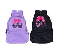 Canvas Ballet Style Backpack with Breathable Effect and, for Campus and Outdoor Activity, Solid Color Pink Bag