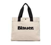 Canvas Beach Tote Shopper - female - Blauer - Shopping Bags - Beige - ONE SIZE - Bags ONE SIZE