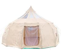 Canvas Bell Tent - 4 Season Luxury Glamping Tent for Camping, Hiking, and Events - Durable Oxford Cloth Design