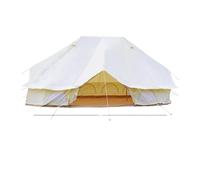Canvas Bell Tent 6x4m Twin Poles Heavy Canvas | Bell Tent Outdoor Camping Mongolian Yurt Campsite