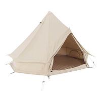 Canvas Bell Tent - Mongolian Yurt Tent 4-Season Double Layers Teepee Pyramids Indian Tent for Family Camping Outdoor Hunting