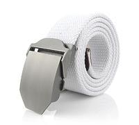 Canvas Belt, 110/120/130cm Men's Female's Casual Jeans Belt Canvas Work Belt with Heavy Duty Quick Release Metal Buckle for Training, Leisure, Work, Outdoor Sports and Daily Casual Using