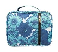 Canvas Bible Bag - Waterproof Floral Tote With Handle And Zippered Pocket, Multi-Layer Organizer With Pen Holders, Durable Book Cover For Women, Teens, And | For Church Home Travel Bible St