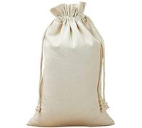 Canvas Binding Bag Small Cloth Bag Linen Environmental Drawstring Bag Cotton Gift Storage Bag Hand-Painted Diy - Beige 10 * 12Cm Fashion