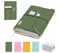 Canvas Book Covers - Washable Book Protector for Paperback & Hardcover Novels, Pockets for Pen, Adjustable, Soft Cover Books, Great for Book Lovers as Gifts