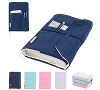 Canvas Book Covers, Washable Protector for Paperback Novels, Adjustable Cover for Hardcover With Pockets for Pen, Soft Cover Books, Lovers Gifts
