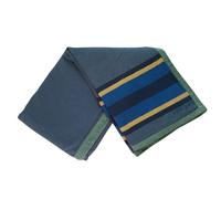 Canvas Camp Blanket - Waterproof Outdoor Blanket, Waxed Canvas with Water Repellent Backing, Bushcraft & Campfire Friendly, Ideal for Camping, Hiking, Beach, Picnic & Festivals (Blue/Grey, Regular)